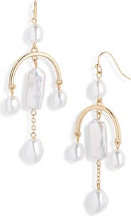 Nordstrom Freshwater Pearl Mobile Earrings
