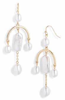 Nordstrom Freshwater Pearl Mobile Earrings