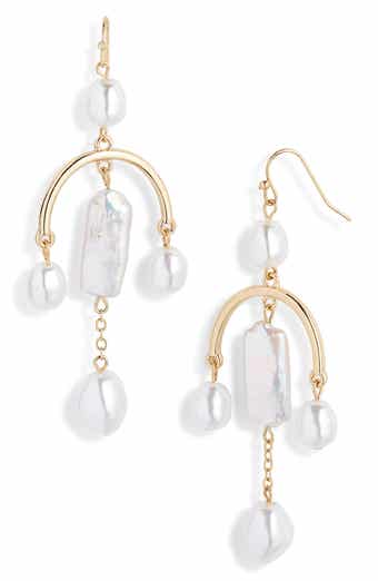 Nordstrom Freshwater Pearl Mobile Earrings
