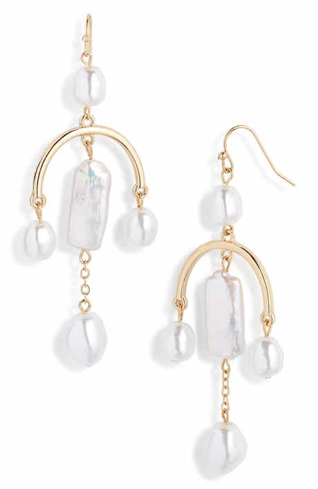 Nordstrom Freshwater Pearl Mobile Earrings