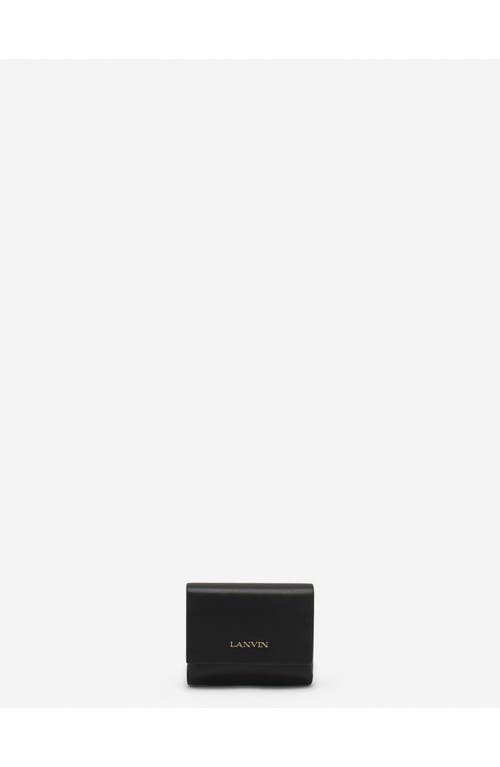 Lanvin Signature Leather Case For Airpods Pro In Black