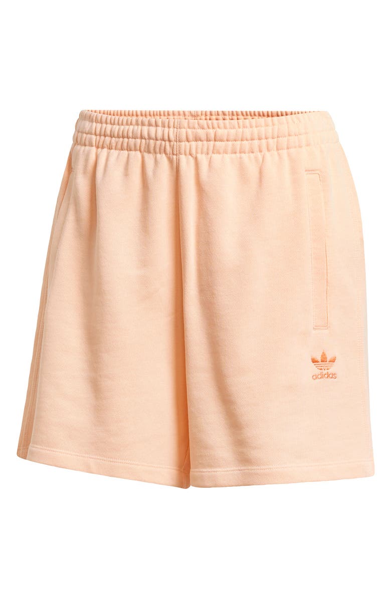 adidas Originals Essentials Trefoil Logo Shorts, Alternate, color, Glow Pink
