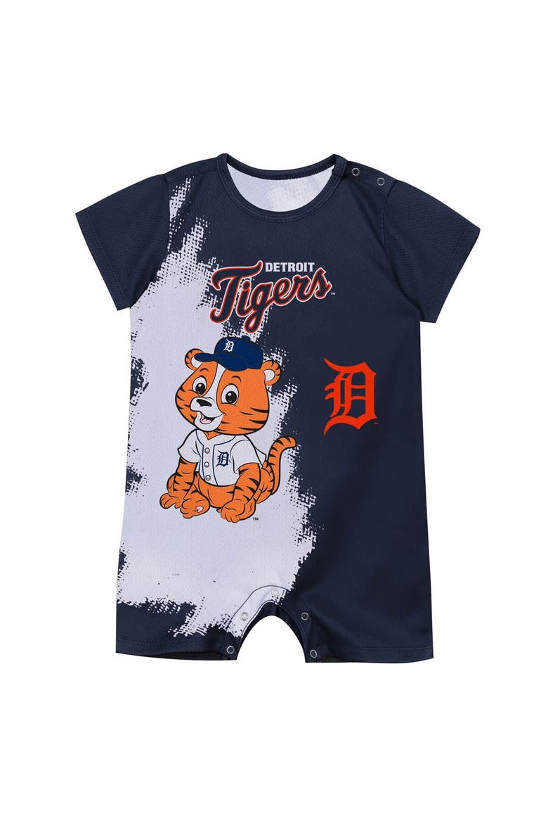 Infant Outerstuff  Navy Detroit Tigers Baby Mascot Bodysuit, Alternate, color, Navy