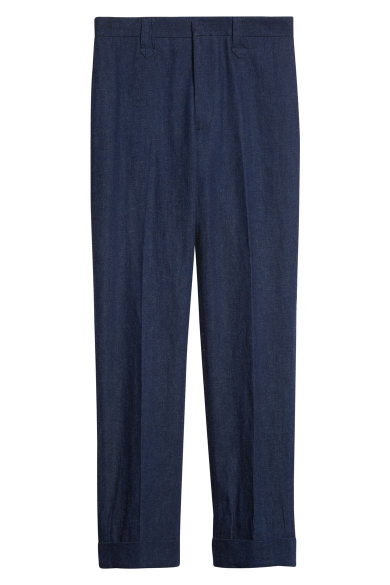 Slim Fit Denim Western Straight Leg Pants, Alternate, color, INDIGO