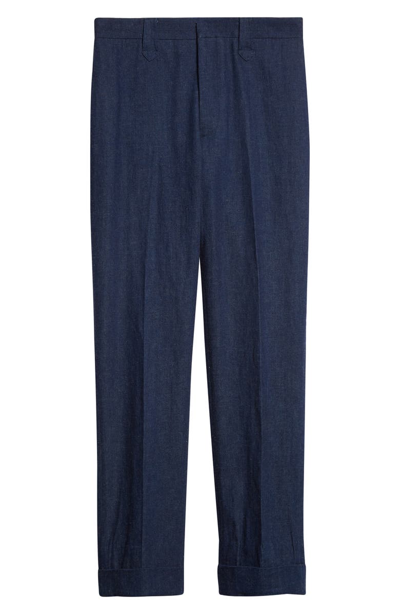 Double RL Slim Fit Denim Western Straight Leg Pants, Alternate, color, Indigo