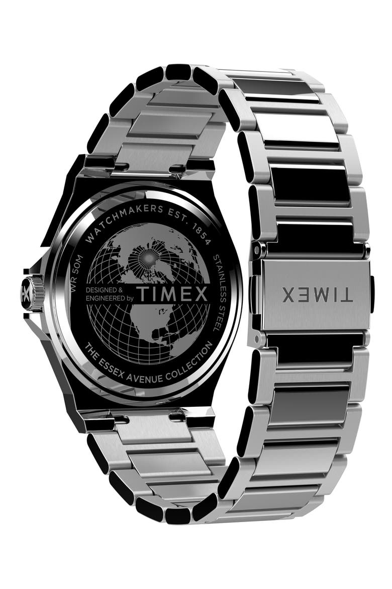 Essex Avenue Thin Bracelet Watch, 40mm, Alternate, color, SILVER/ BLUE/ SILVER