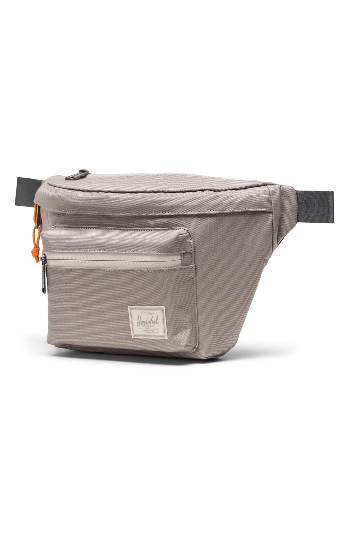 Herschel Supply Co. Pop Quiz Recycled Canvas Belt Bag, Alternate, color, Morning Dove/ Dark Shadow