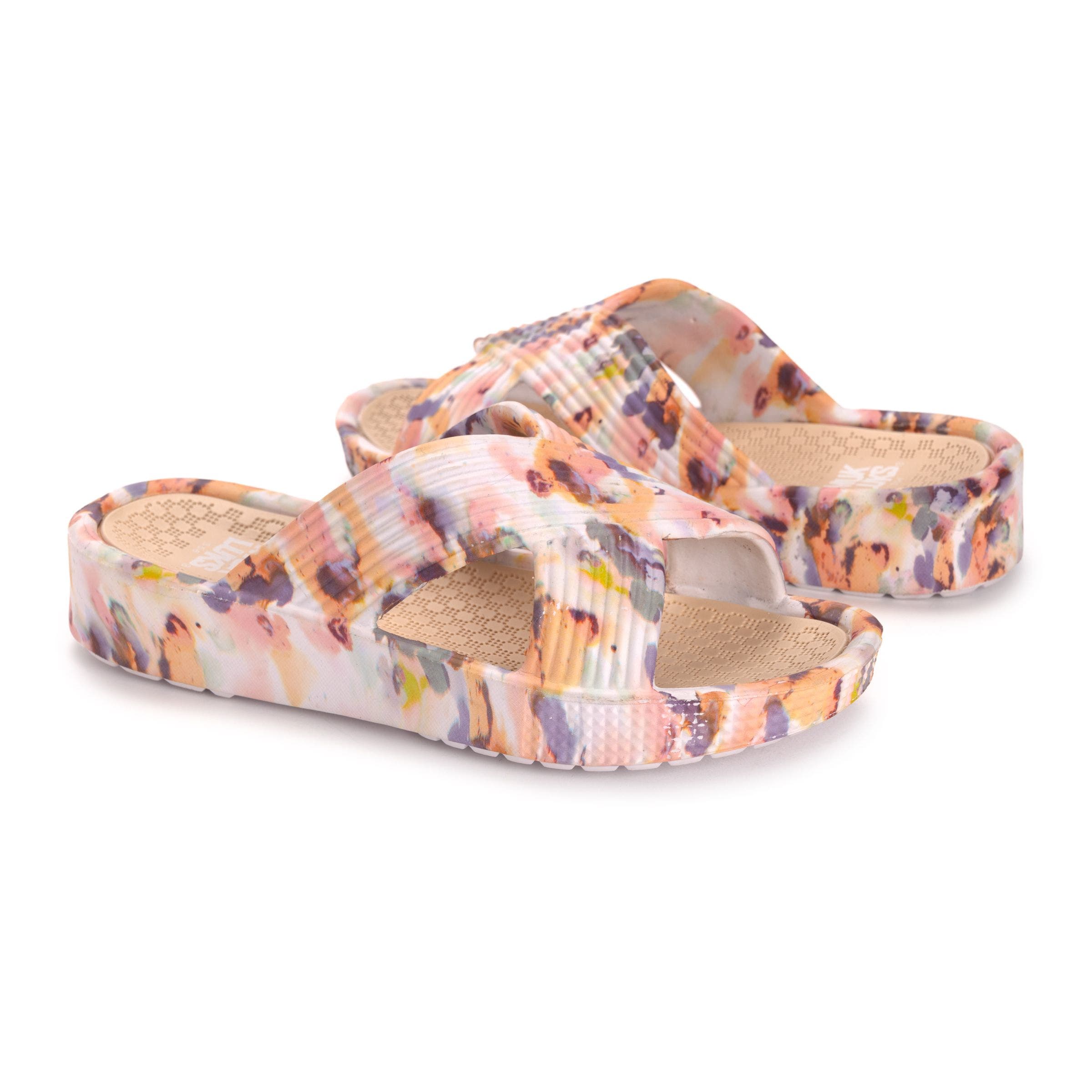 Spa Day Sandal, Alternate, color, Watercolor Floral