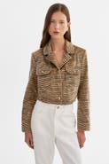 LAMARQUE Jaylee | Tiger Print Cropped Jacket