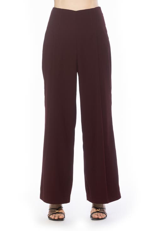 Elia High Waist Pleat Wide Leg Pants