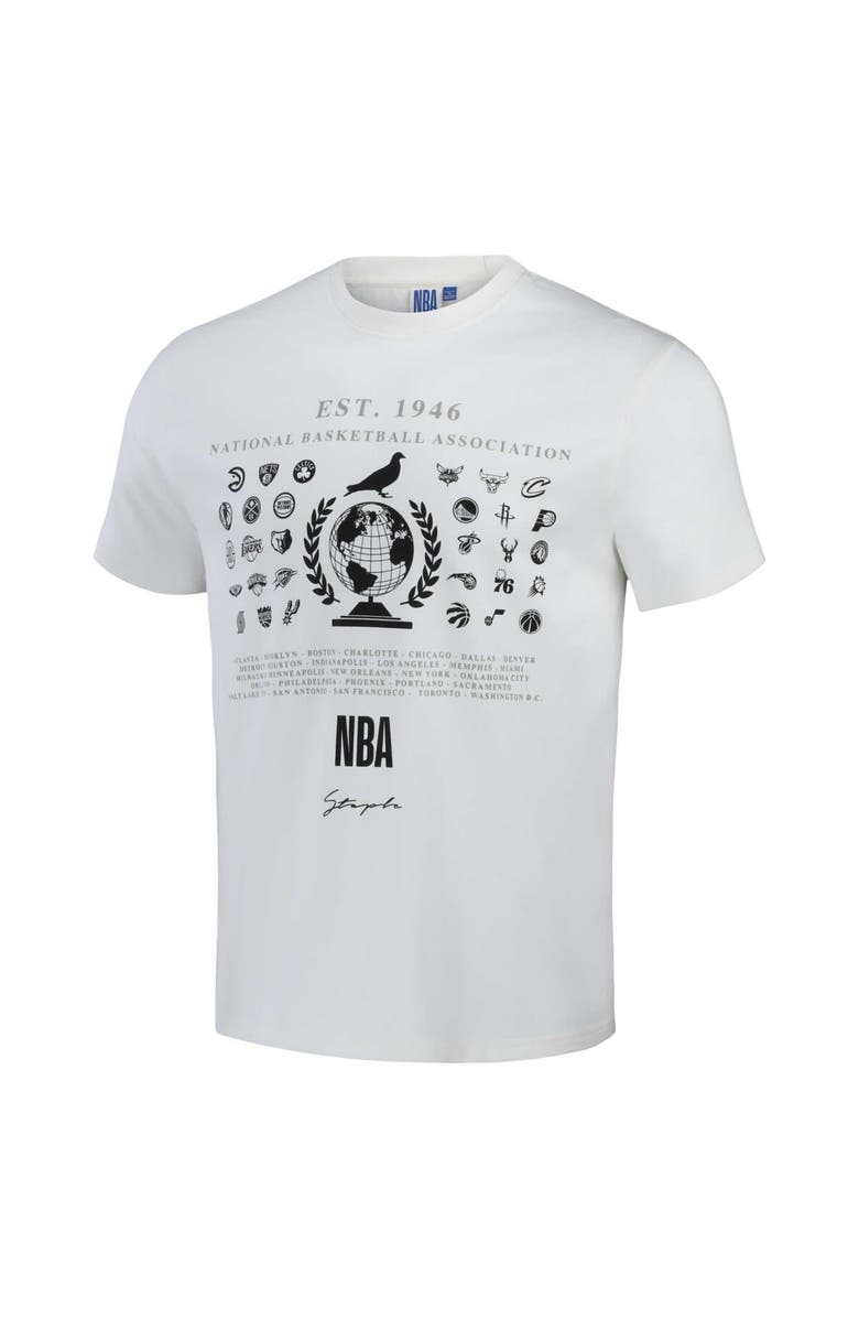 STAPLE Men's NBA x Staple Cream All Teams Origins T-Shirt, Alternate, color, 