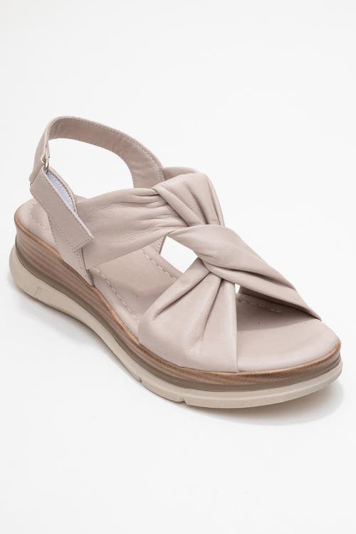 Forever & Always Shoes Oara Leather Sandal In Sand