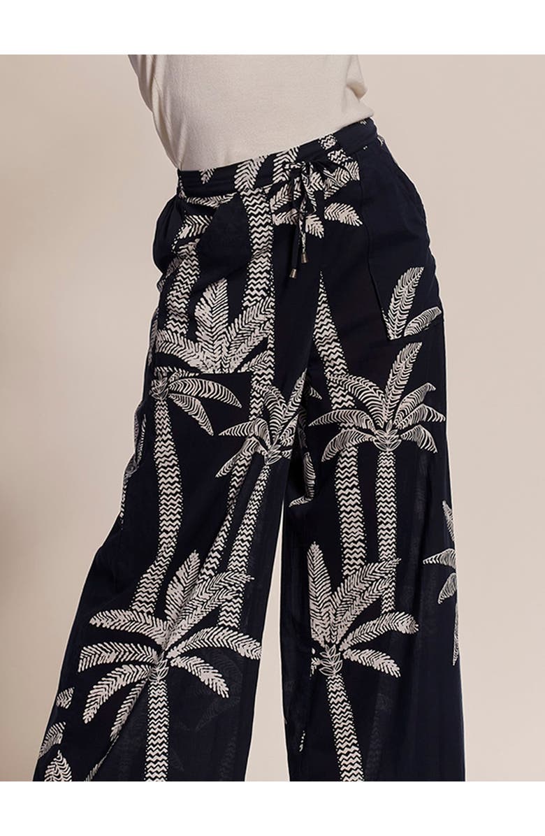 Tori Richard Palm Lined Evelyn Pant, Alternate, color, Black