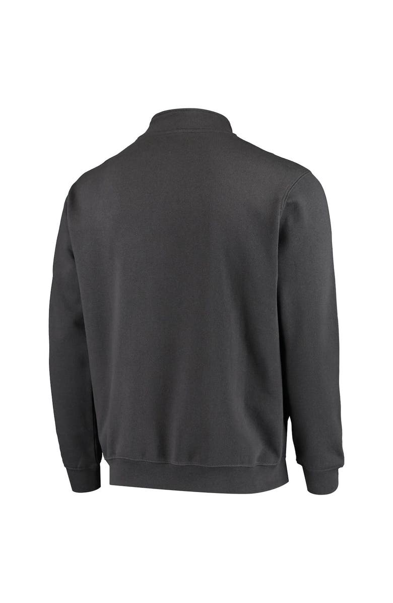 COLOSSEUM Men's Colosseum Charcoal Navy Midshipmen Tortugas Logo Quarter-Zip Jacket, Alternate, color,