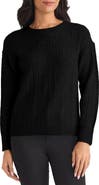 Jones New York Mixed Stitch Cotton Blend Sweater