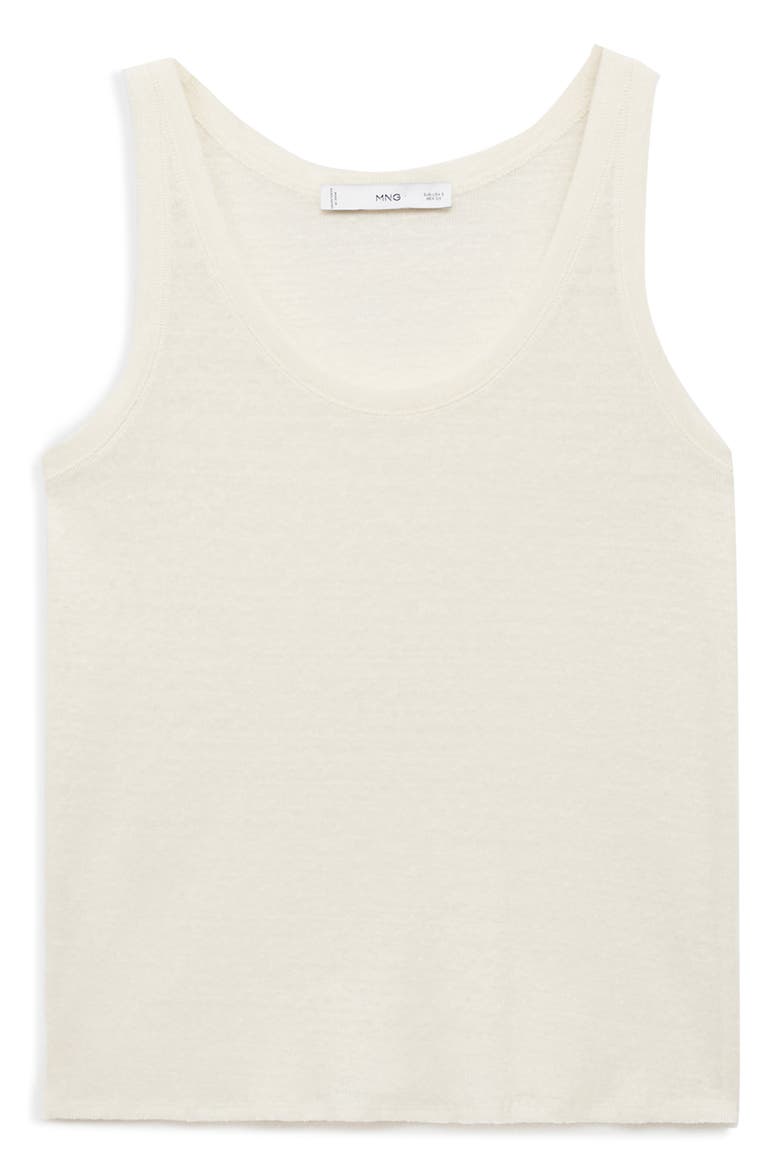 Linen Sweater Tank, Main, color, ECRU