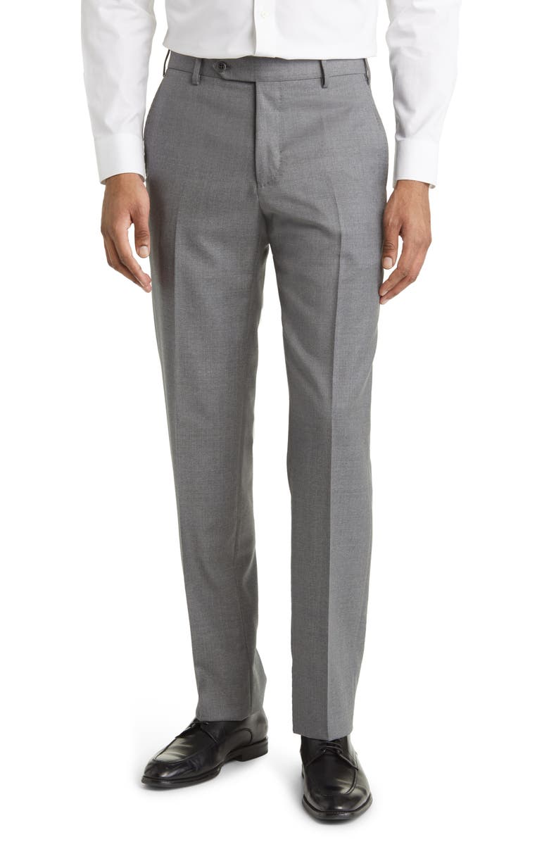 Zanella Devon Super 110s Serge Trousers, Main, color, Lt/Pasgry8