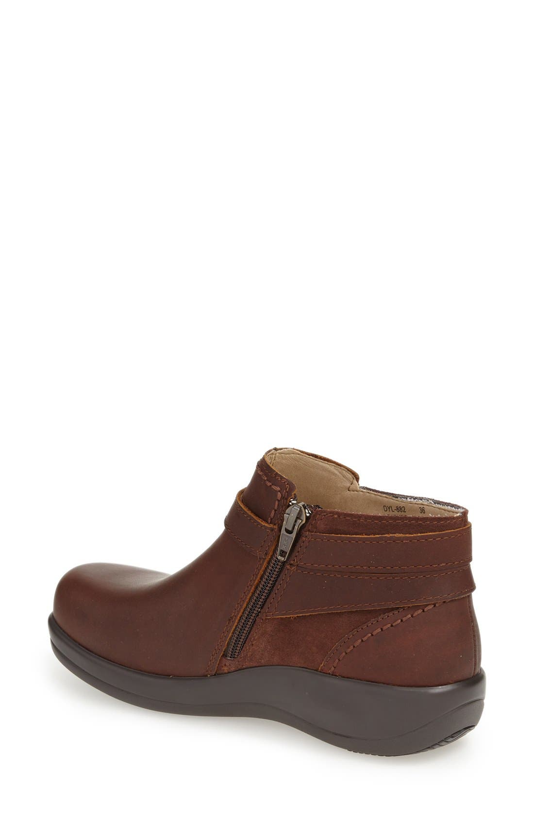 Alegria by PG Lite Alegria Dylan Water Resistant Bootie, Alternate, color, Hickory Brown Leather