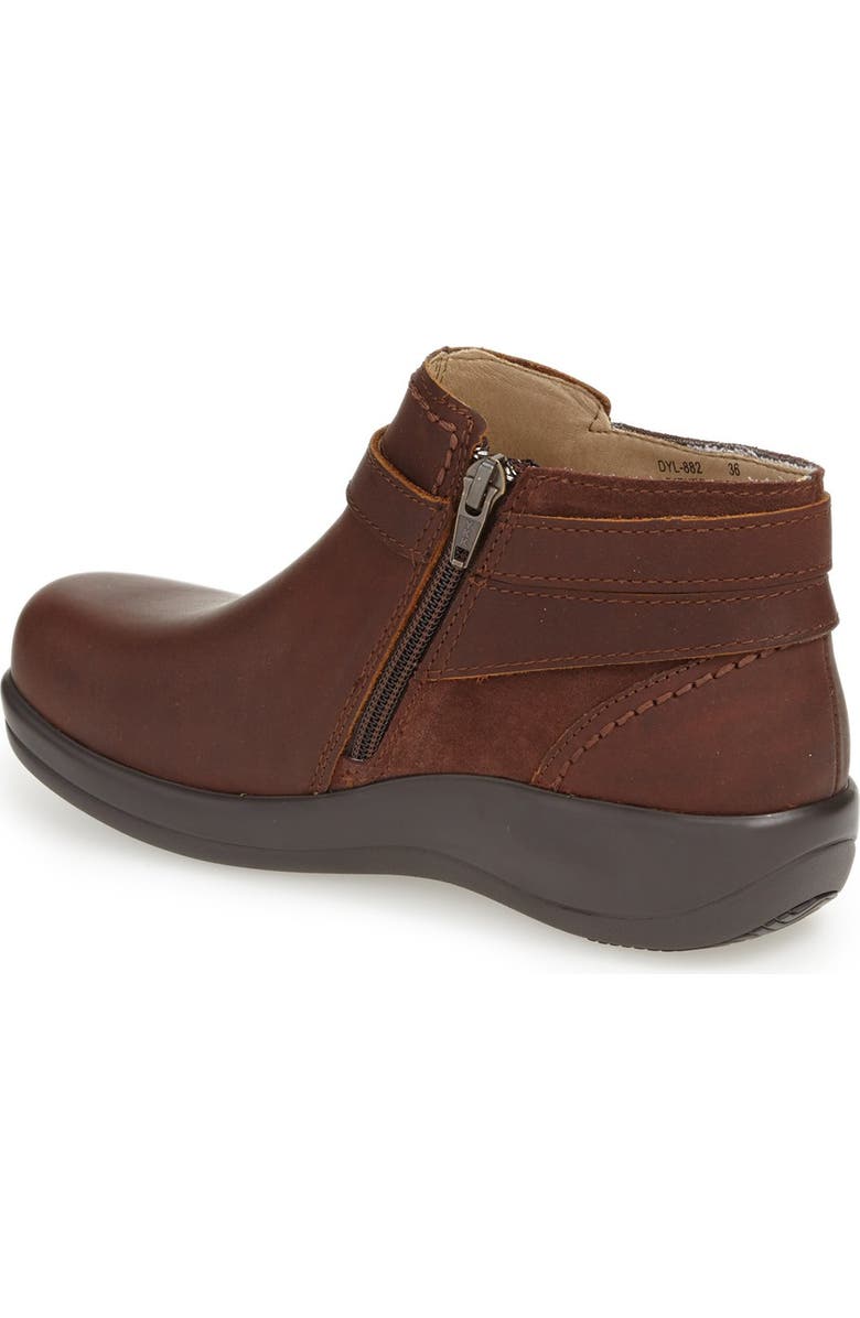 Alegria by PG Lite Alegria Dylan Water Resistant Bootie, Alternate, color, Hickory Brown Leather