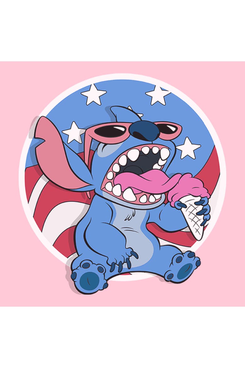 Girl's Lilo & Stitch American Ice Cream  Graphic T-Shirt, Alternate, color, Light Pink