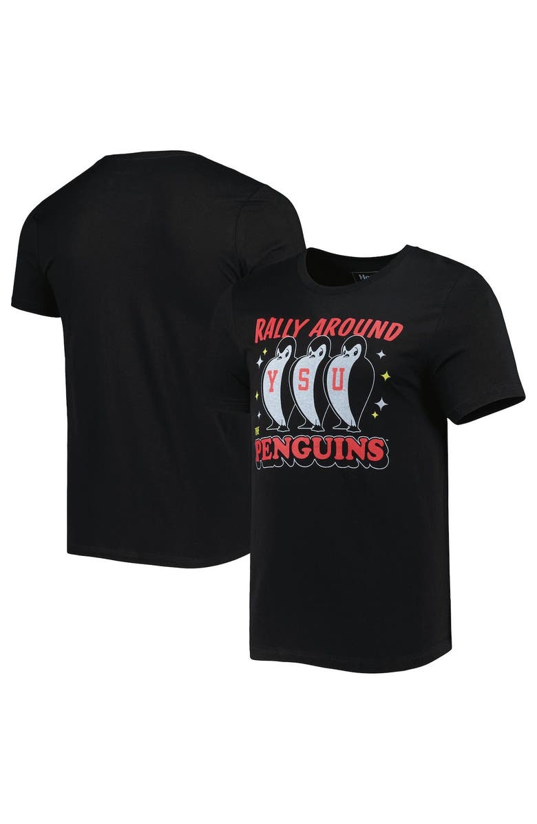 HOMEFIELD Men's Homefield Black Youngstown State Penguins Rally Around the Penguins Hometown T-Shirt, Main, color, 