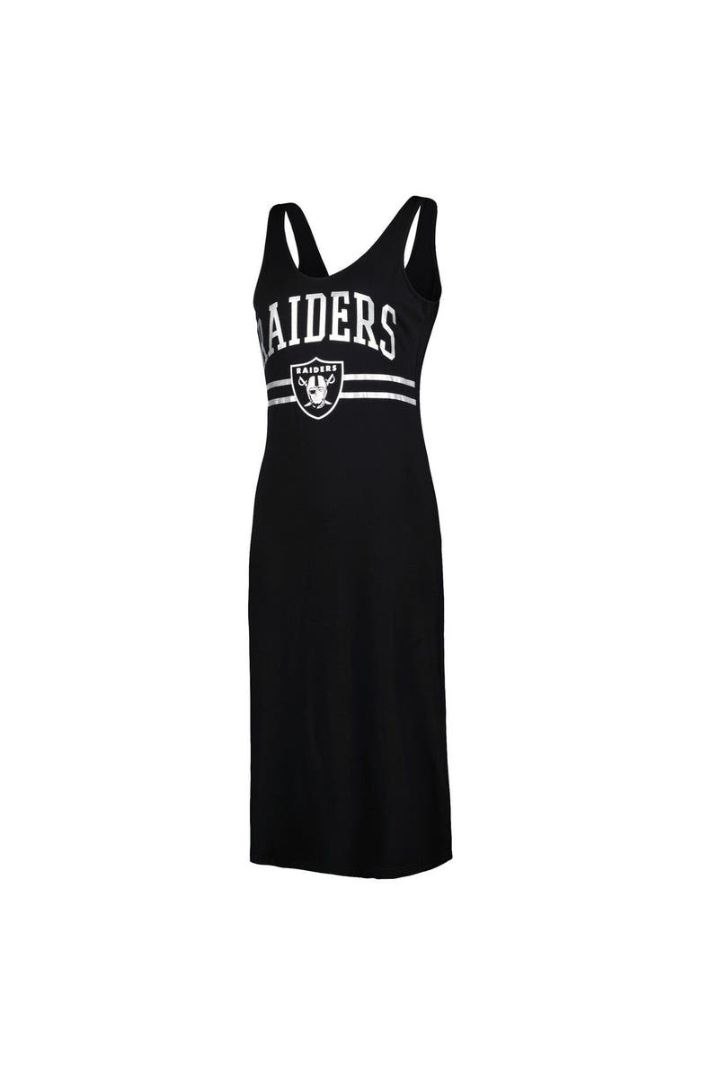 G-III 4HER BY CARL BANKS Women's G-III 4Her by Carl Banks Black Las Vegas Raiders Training V-Neck Maxi Dress, Alternate, color, Black