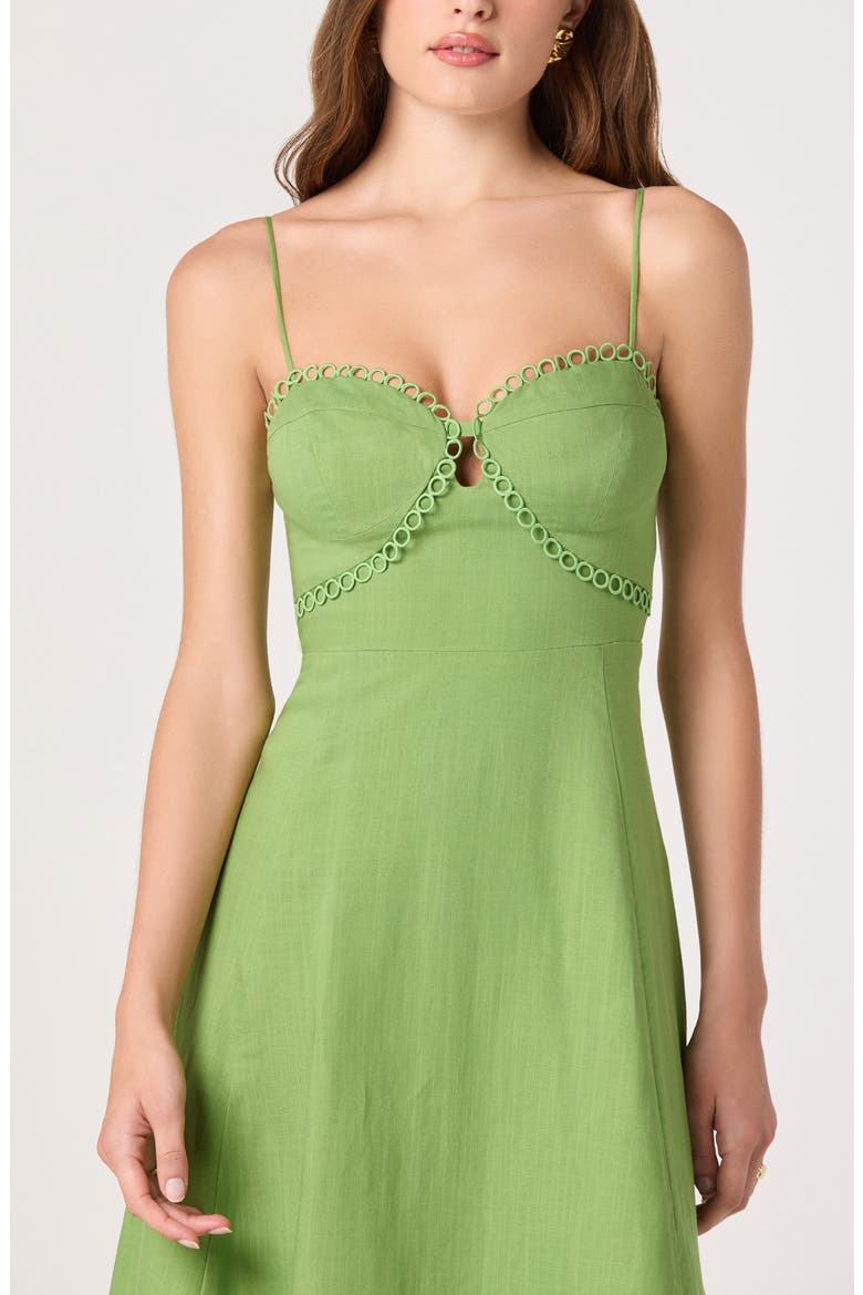 Christie Sleeveless A-Line Dress, Alternate, color, GREEN