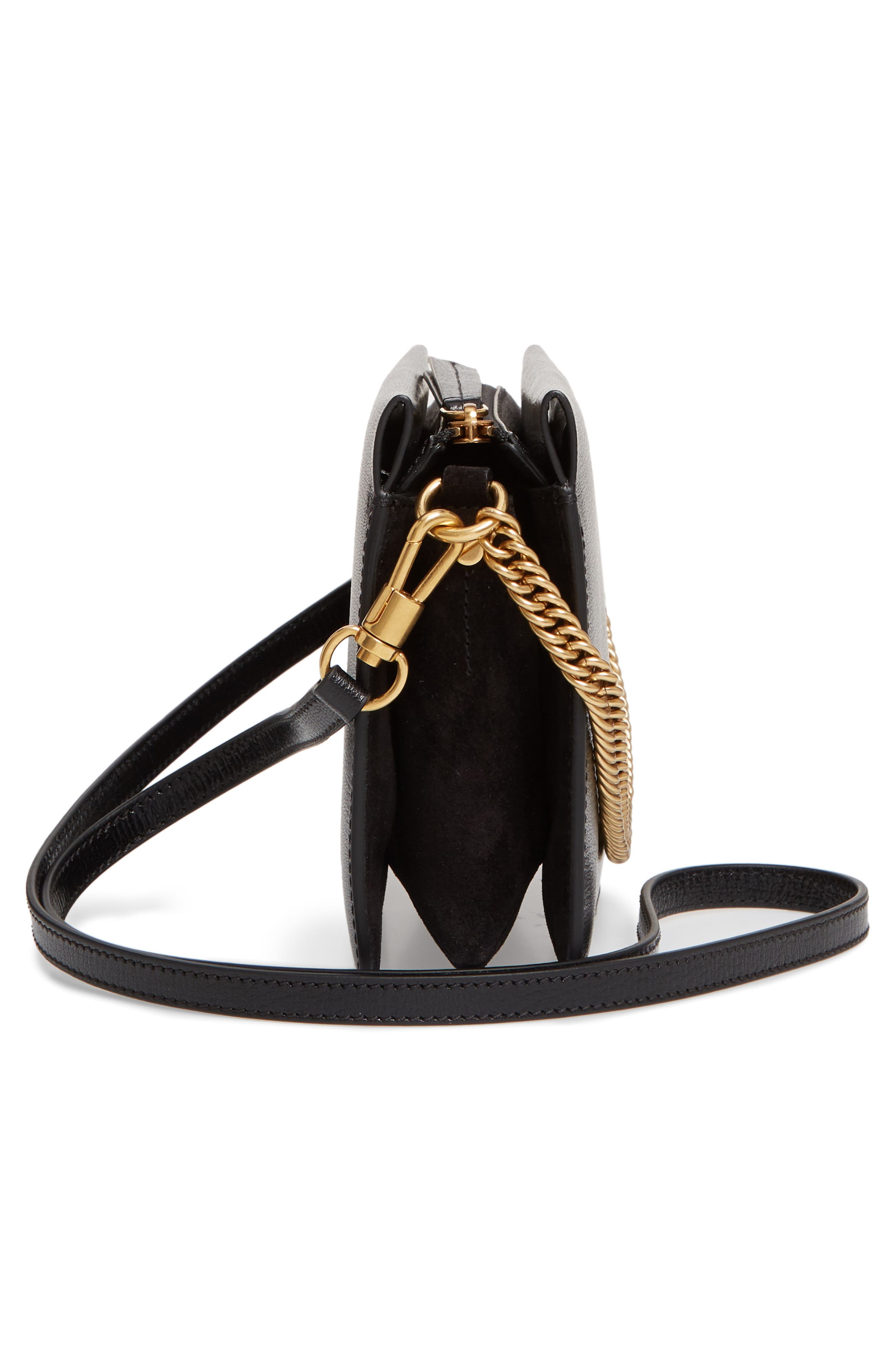 Givenchy Cross 3 Leather Crossbody Bag, Alternate, color, 