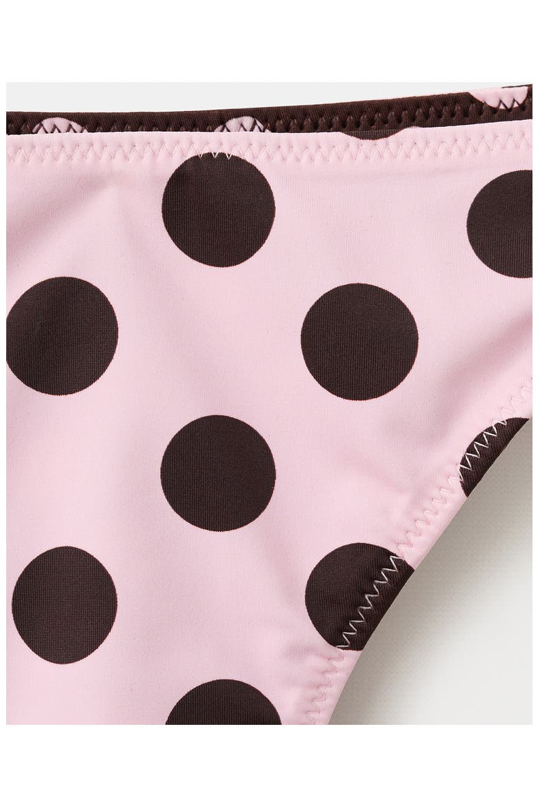 Reversible Polka Dot Bikini Bottoms, Alternate, color, PINK