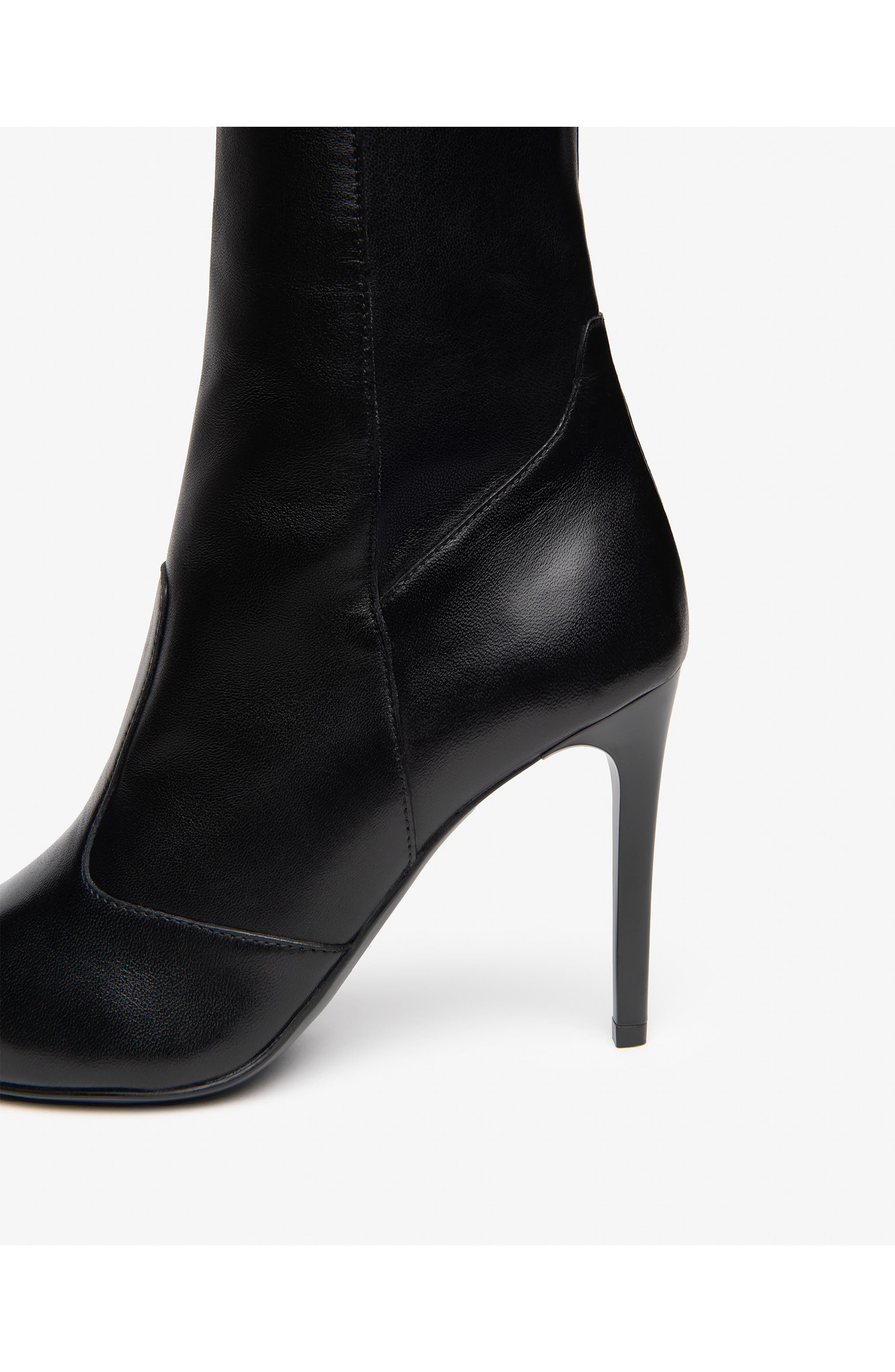 Over the Knee Stretch Boot, Alternate, color, BLACK