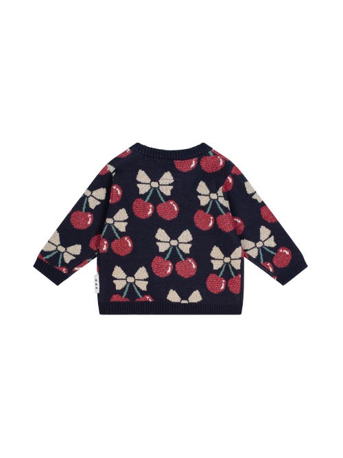 Huxbaby Cherry Pie Knit Pullover In Black