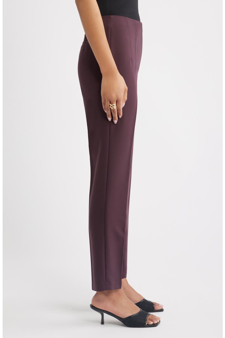 Icon High Waist Cigarette Pants, Alternate, color, BURGUNDY FUDGE
