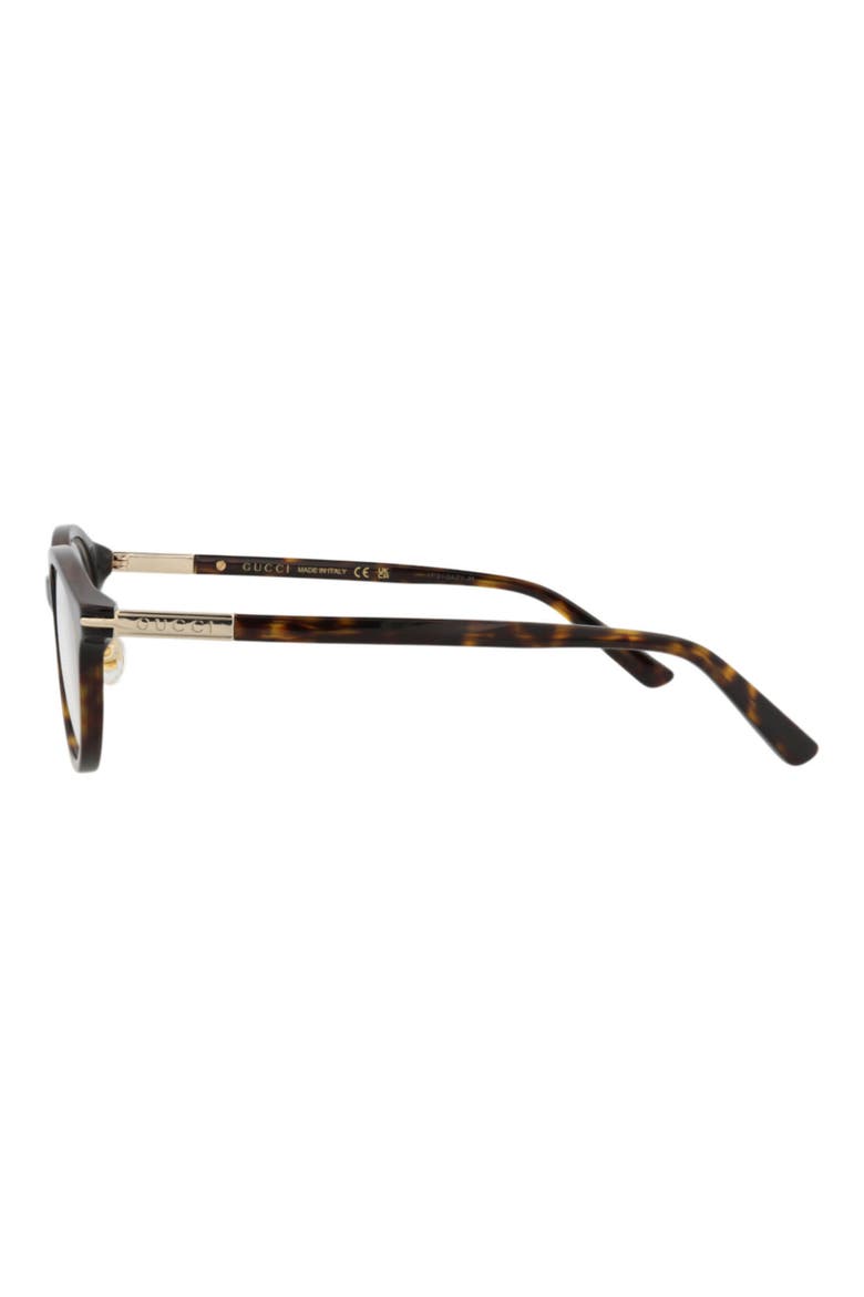 49mm Oval Optical Glasses, Alternate, color, HAVANA HAVANA TRANSPARENT