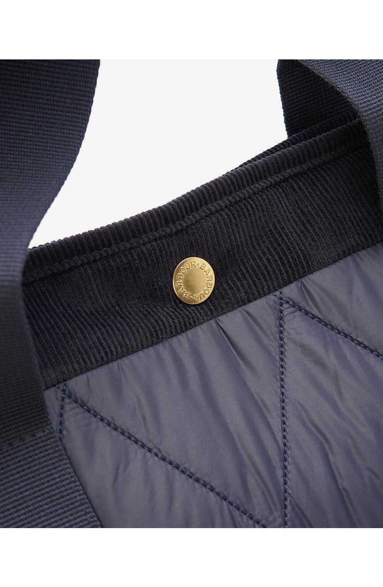 Barbour Healy Mixed Media Tote, Alternate, color, Navy