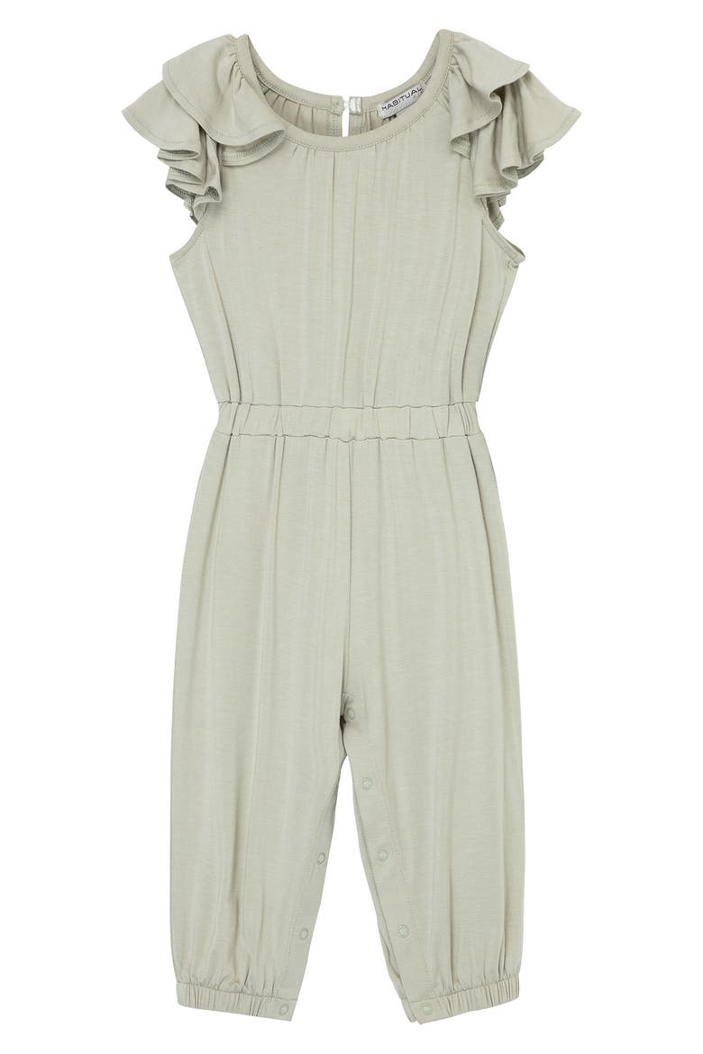 Ruffle Jumpsuit, Main, color, LIGHT GREEN