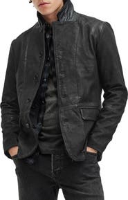 AllSaints Survey Layered Leather Jacket