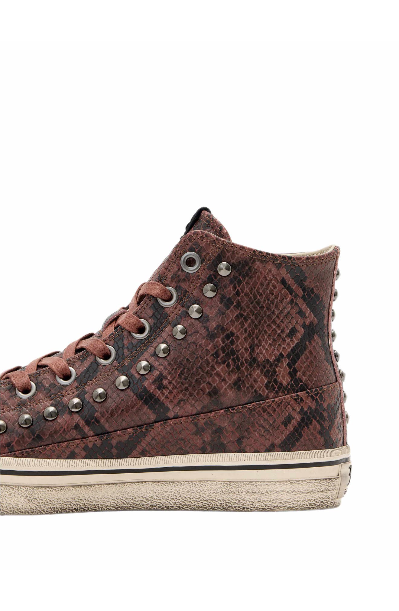 315 Vulc Studded Leather Mid Top Sneaker, Alternate, color, TAMARIND