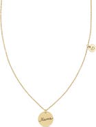Bony Levy 14K Gold Mama Disc Pendant Necklace (Online Trunk Show)