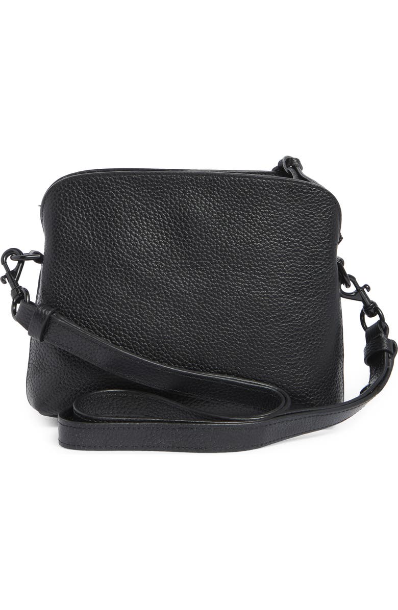 Rebecca Minkoff Darren Small Dome Crossbody Bag, Alternate, color, Black