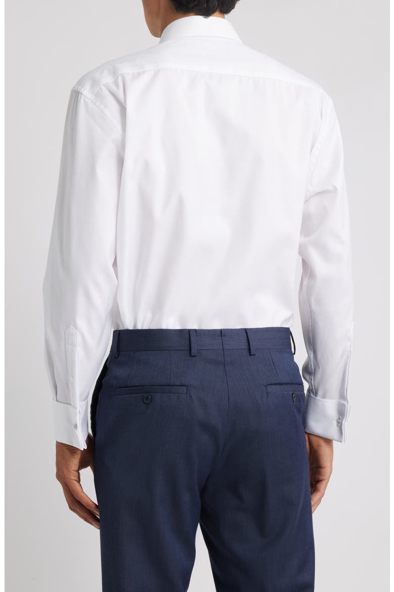 Cover Modern Fit Non-Iron French Cuff Cotton Dress Shirt, Alternate, color, WHITE