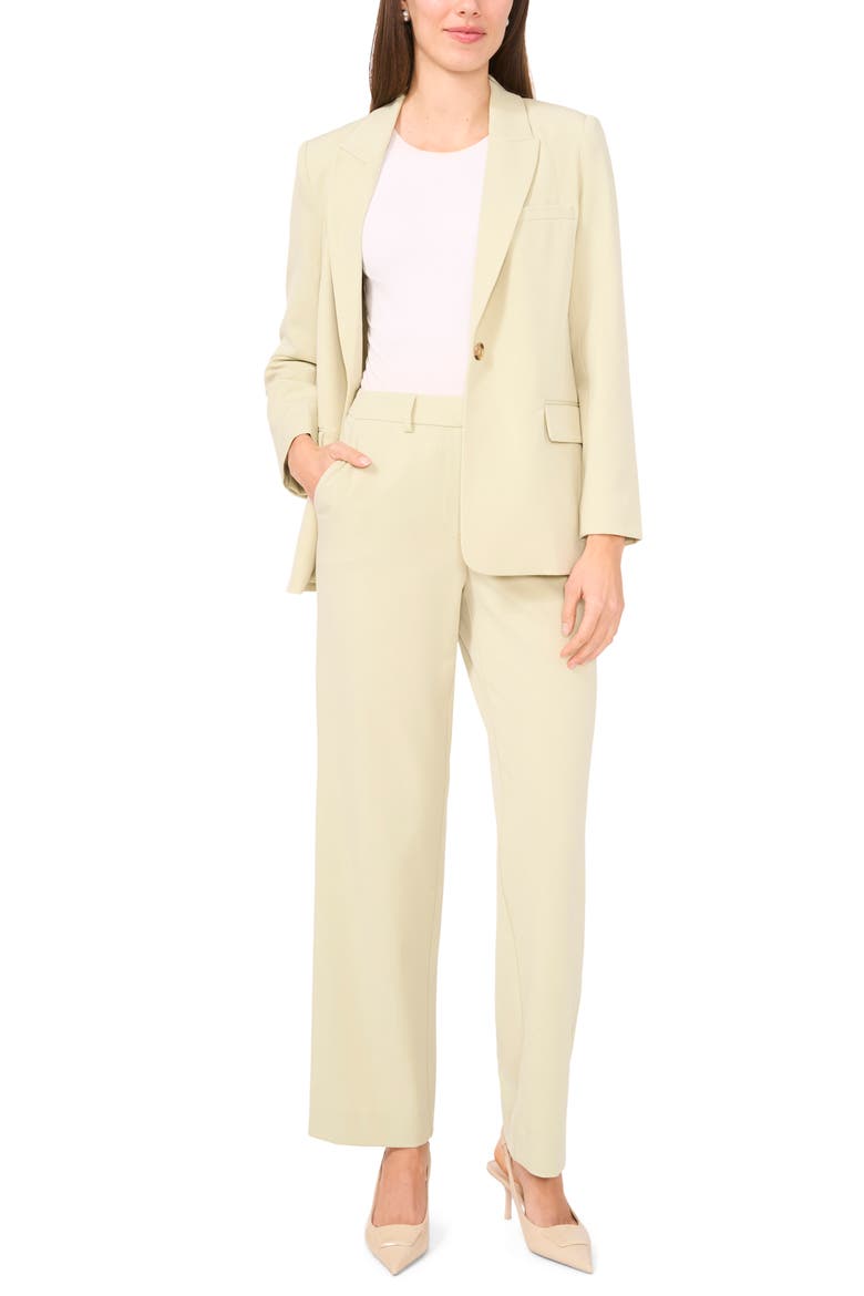 Single Button Relaxed Blazer, Alternate, color, SOFT SAGE