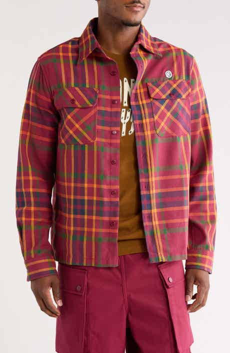 Billionaire Boys Club BB Moonshot Plaid Cotton Buttoin-Up Shirt