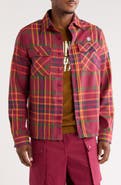 Billionaire Boys Club BB Moonshot Plaid Cotton Buttoin-Up Shirt