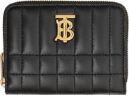 Burberry Mini Lola Quilted Lambskin Zip Around Wallet