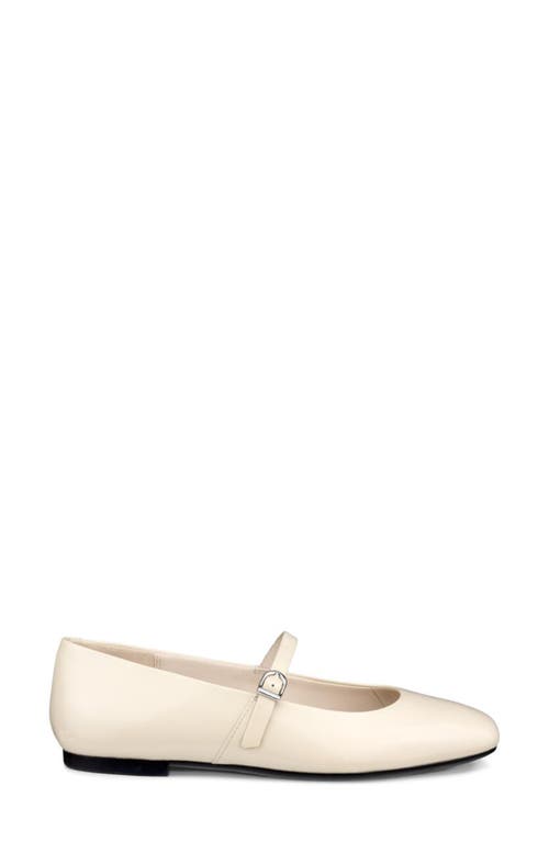 Ecco Margot Mary Jane Flat In Neutral
