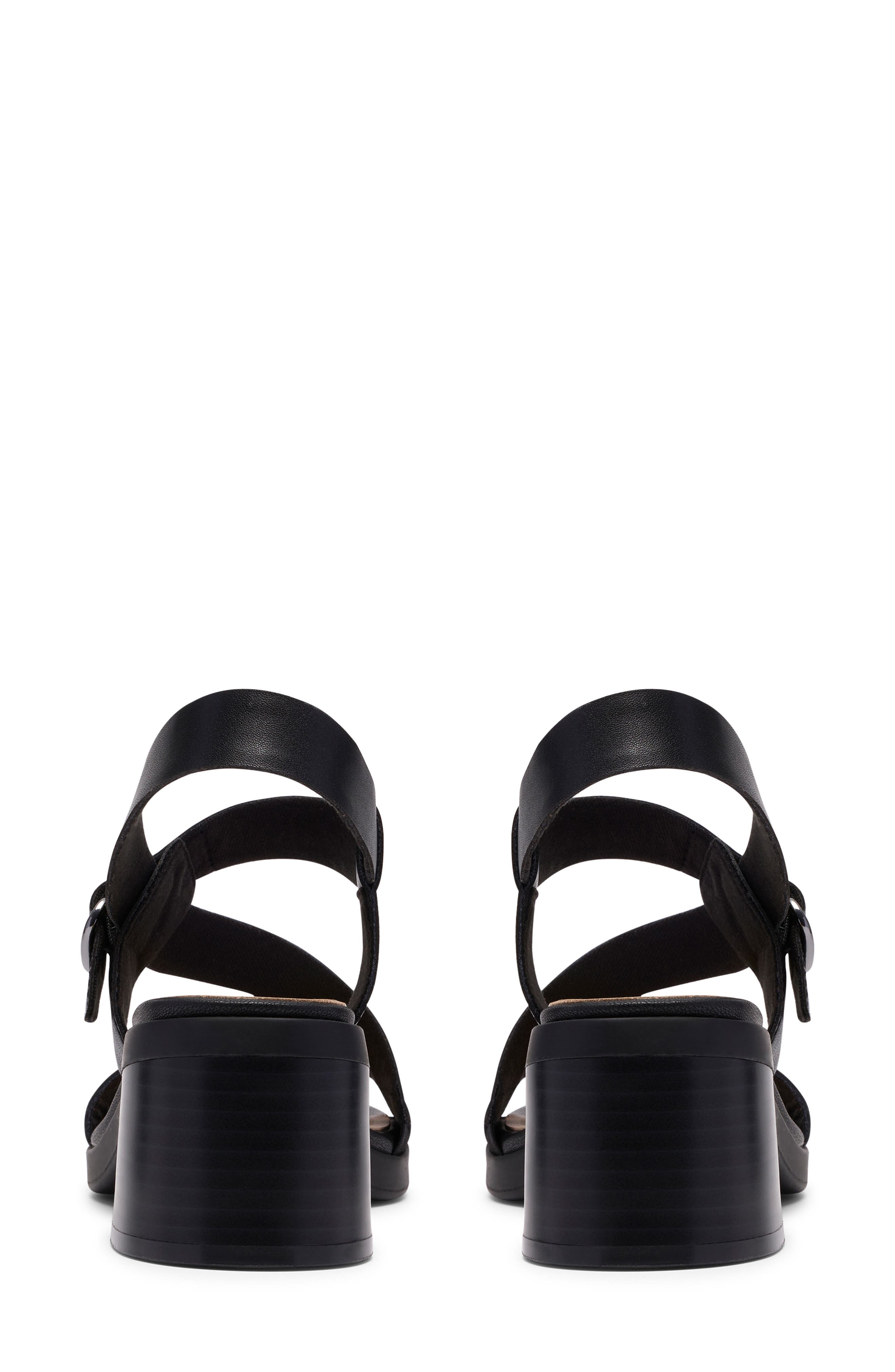 Clarks<sup>®</sup> Jaylan Sol Sandal, Alternate, color, Black Leather