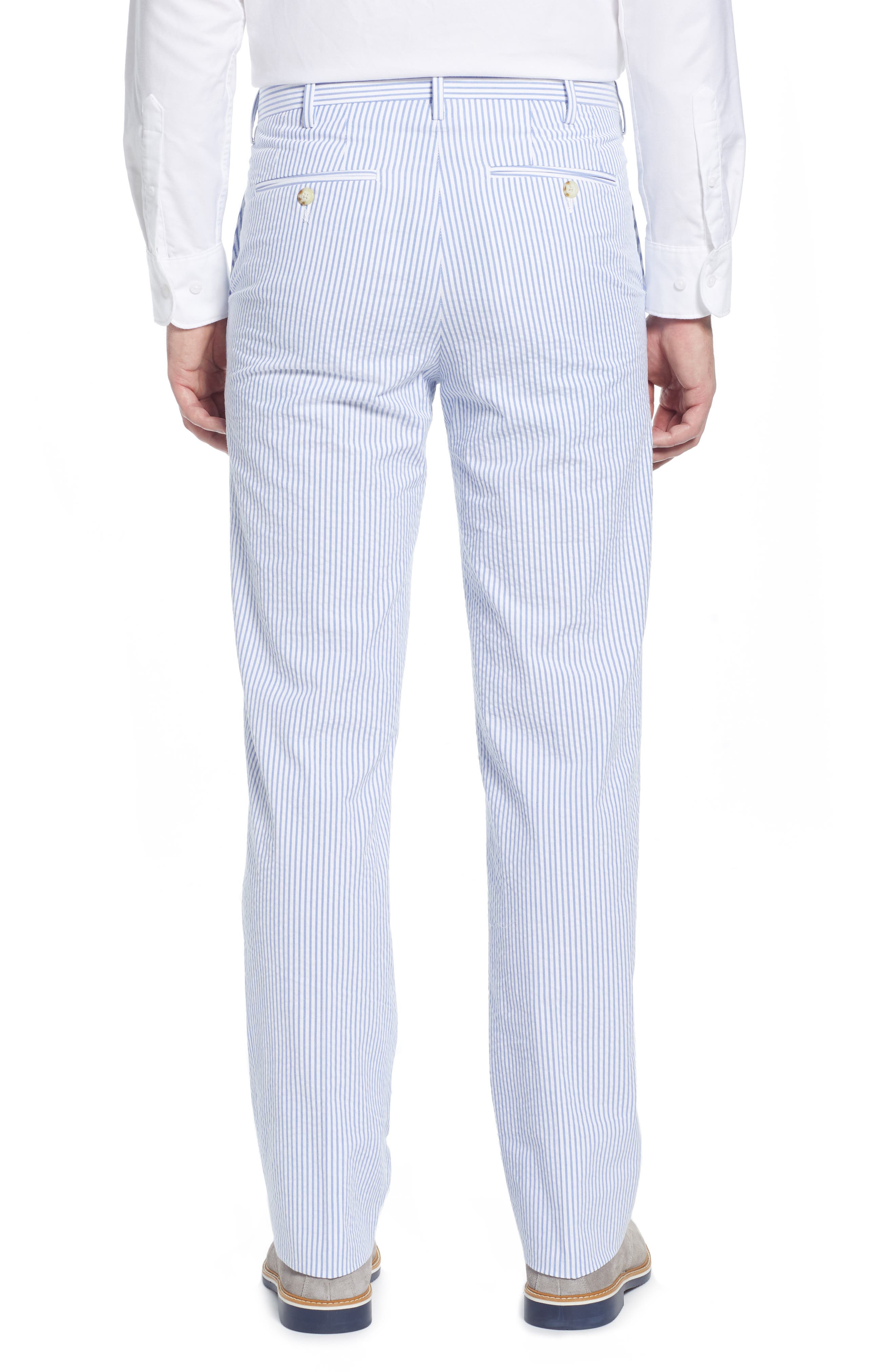 Flat Front Seersucker Pants - image 2