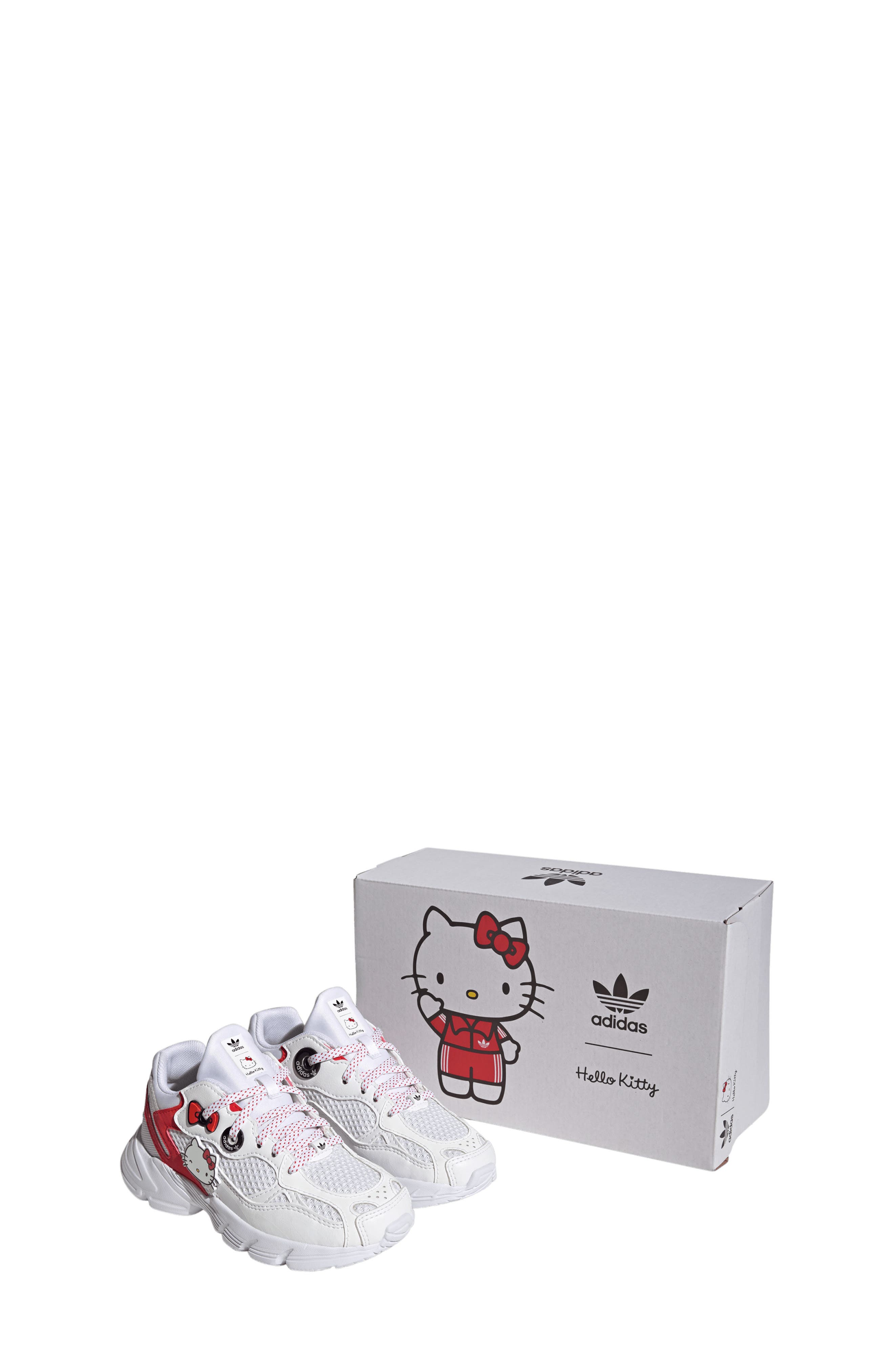 adidas x Hello Kitty Kids' Astir Sneaker, Alternate, color, White/ Red/ Black