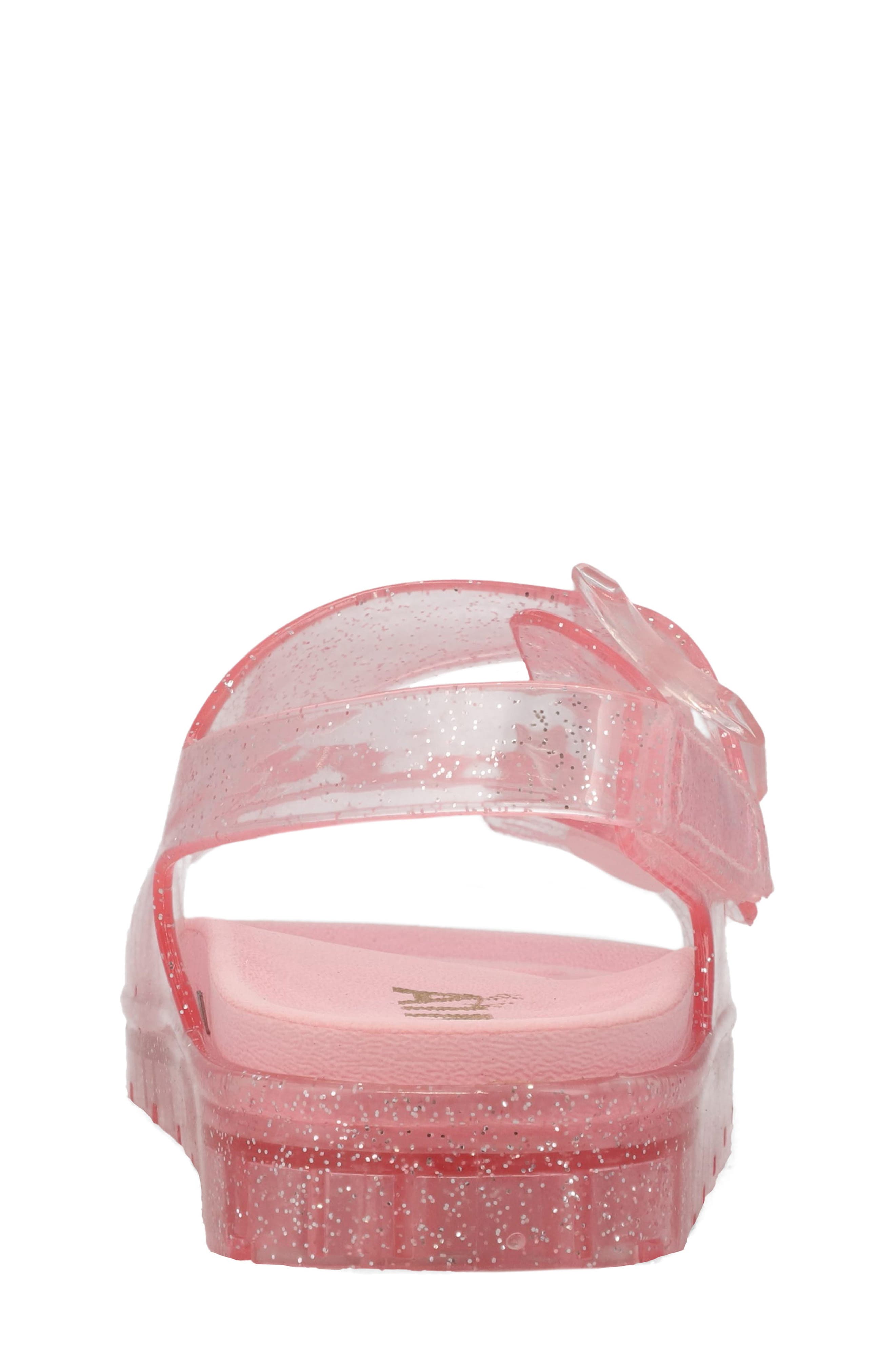 MIA Kids' Lolli Clear Glitter Sandal, Alternate, color, Pink