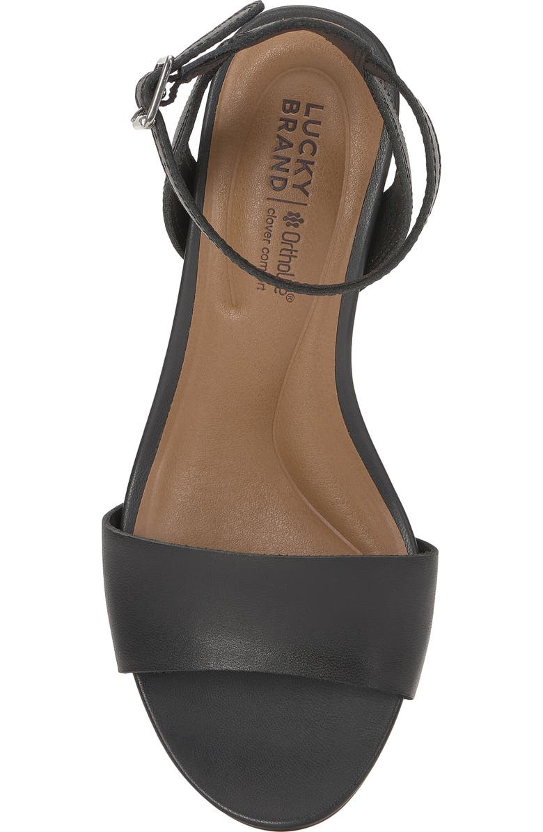 Lucky Brand Lynda Ankle Strap Platform Wedge Sandal, Alternate, color,